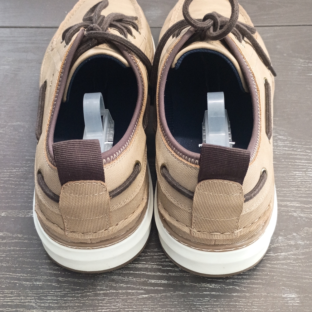 Sperry Men's 10M Tan Vanvas Boat Shoes.  Like NEW!!! - Picture 5 of 6
